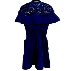 Self-Portrait | Mini Dress with Detachable Neck